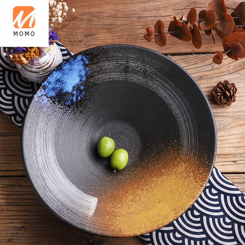 Ceramic Tableware Extra Large Rain-Hat Shaped Bowl Hotel Creative Salmon Platter Vintage Japanese Cuisine Sashimi Bowl
Ceramic Tableware Extra Large Rain-Hat Shaped Bowl Hotel Creative Salmon Platter Vintage Japanese Cuisine Sashimi Bowl
