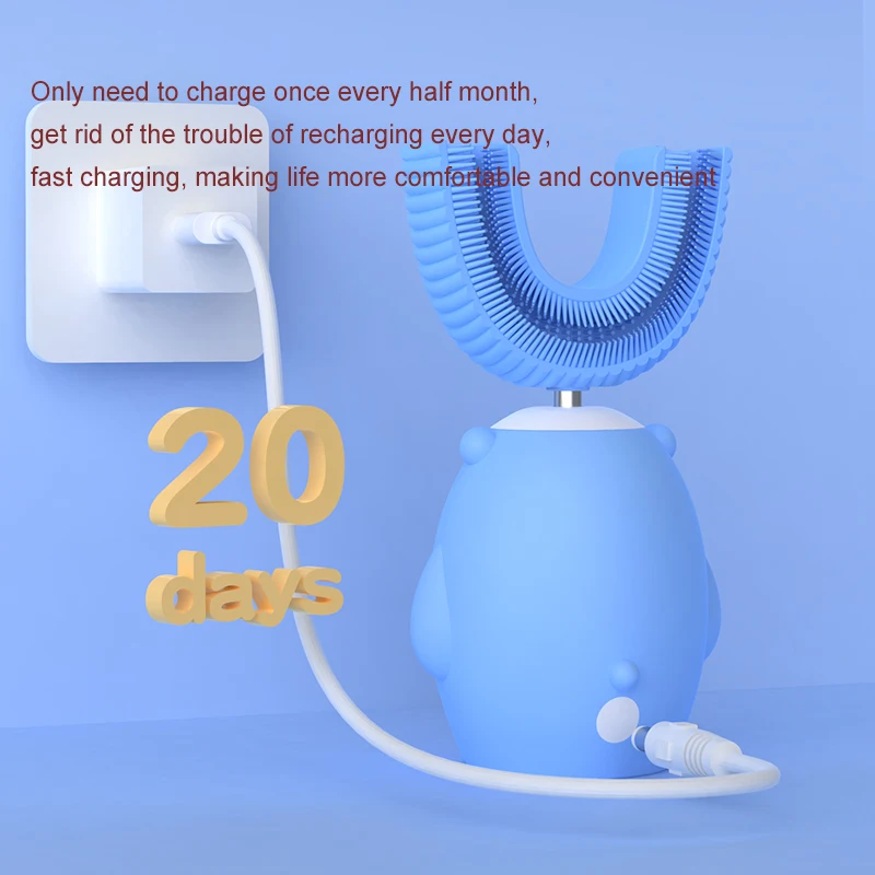 CALLYSONIC Smart 360 Degress U Sonic Electric Toothbrush Kids Silicone Automatic Ultrasonic Tooth Brush Children Teeth Brush
CALLYSONIC Smart 360 Degress U Sonic Electric Toothbrush Kids Silicone Automatic Ultrasonic Tooth Brush Children Teeth Brush