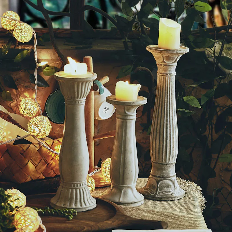 Roman Column Aromatherapy Candle Holder European Retro Household Candle Light Decoration Cement Candle Stand
Roman Column Aromatherapy Candle Holder European Retro Household Candle Light Decoration Cement Candle Stand