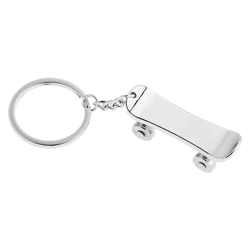 3D Skateboard Model Keychain Pendant Decorative Birthday Gift & Flip Flops Shaped Pendant Metal Keychain Silver
3D Skateboard Model Keychain Pendant Decorative Birthday Gift & Flip Flops Shaped Pendant Metal Keychain Silver