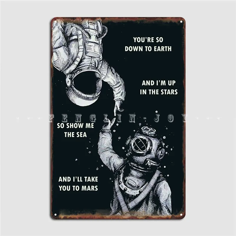 Astronaut And Diver I M Up In The Stars Metal Sign Garage Decoration Design Mural Pub Tin Sign Posters
Astronaut And Diver I M Up In The Stars Metal Sign Garage Decoration Design Mural Pub Tin Sign Posters