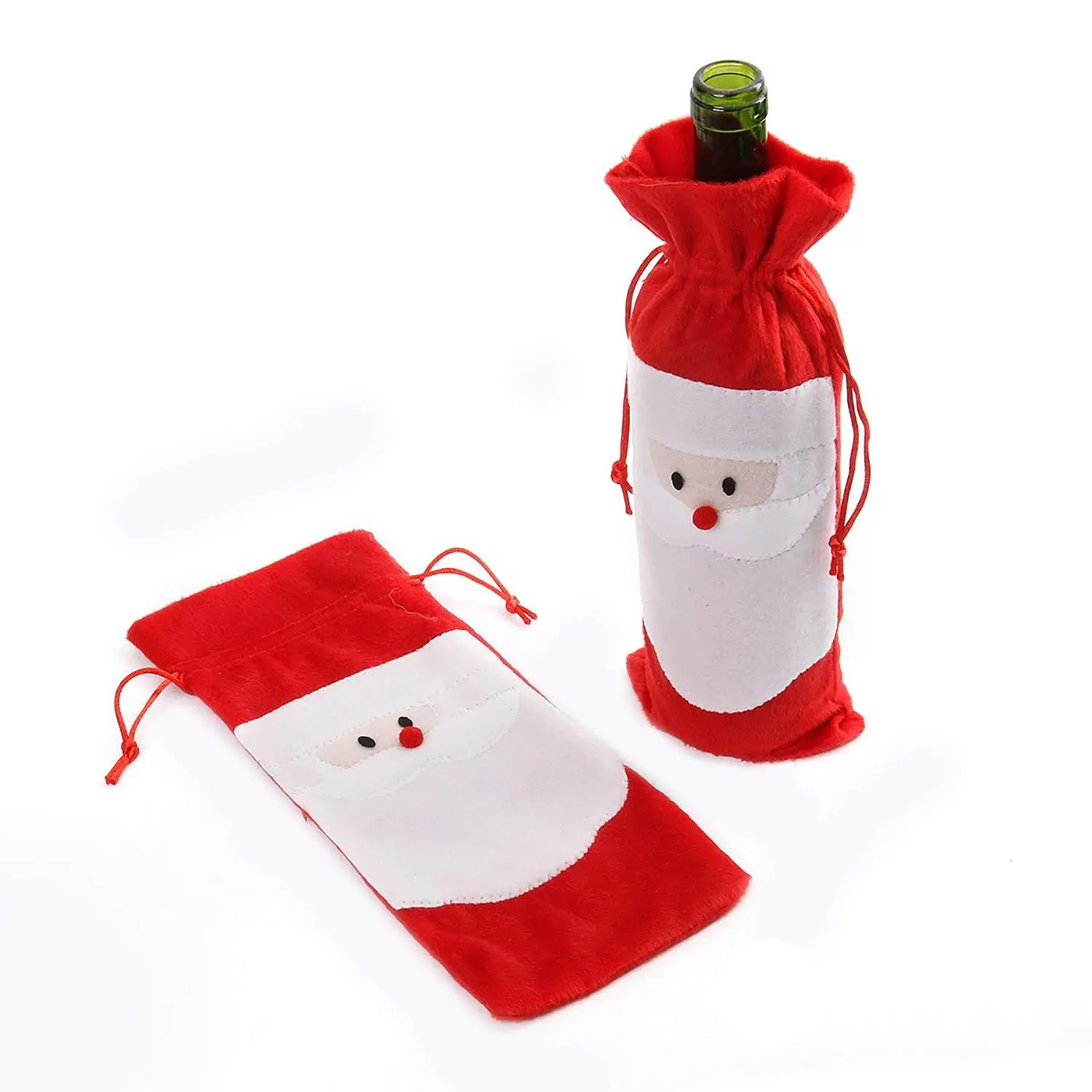 10 Piece Santa Claus Christmas Drawstring Red Wine Bottle Cover Bags for Home Dinner Party Decoration Table Decor X-Mas Gift
10 Piece Santa Claus Christmas Drawstring Red Wine Bottle Cover Bags for Home Dinner Party Decoration Table Decor X-Mas Gift