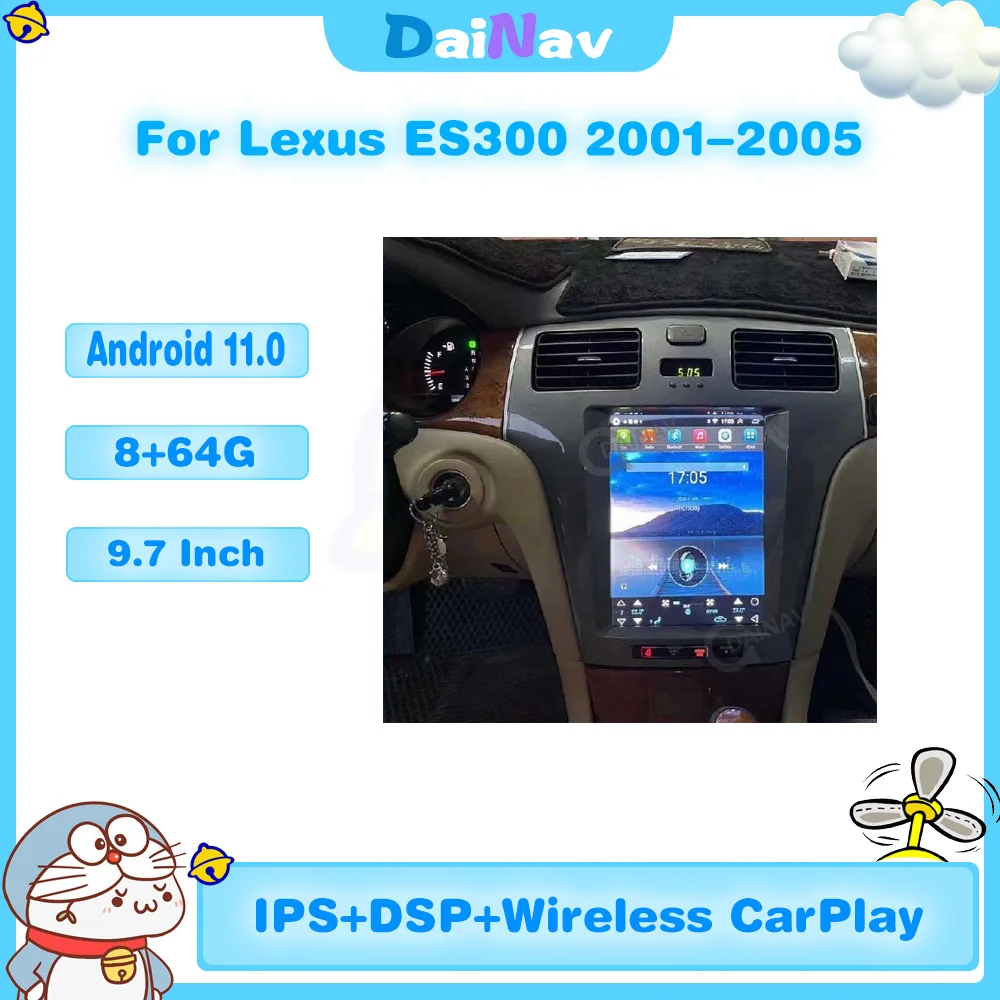Android 11 Car Radio For Lexus ES300 S330 XV30 2001-2005 Radio Tape Recorder Video Player GPS Head Unit
Android 11 Car Radio For Lexus ES300 S330 XV30 2001-2005 Radio Tape Recorder Video Player GPS Head Unit