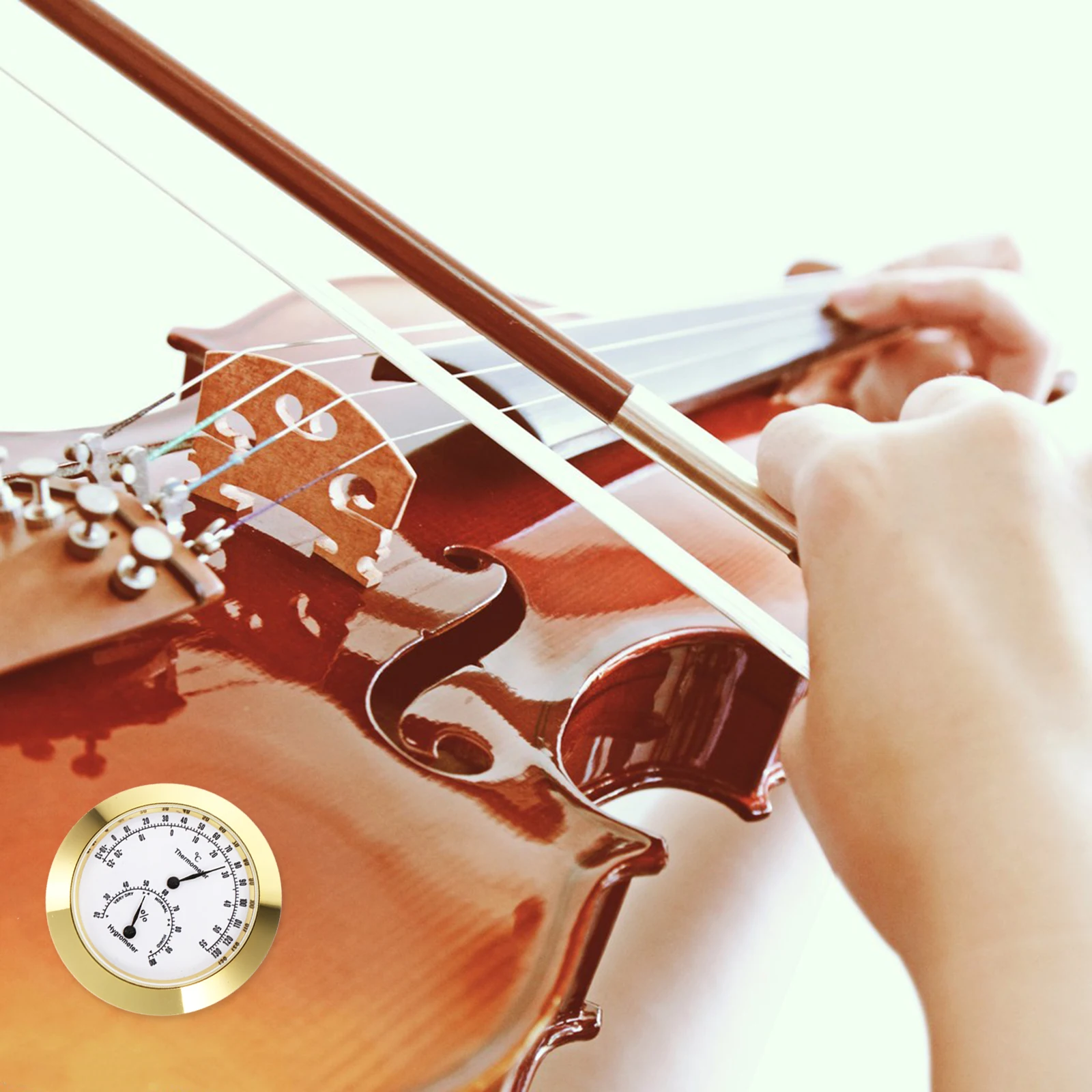 Violin Hygrometer Thermometer Humidity Temperature Meter Hygrometer Thermometer