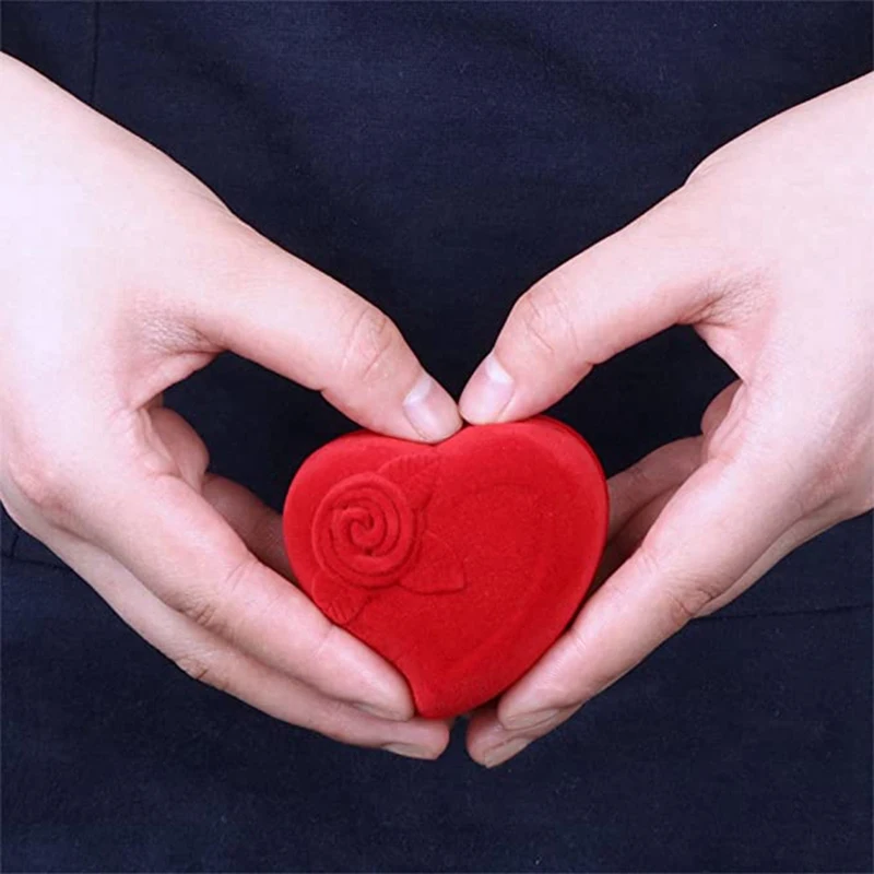 12 Pcs Heart-Shaped Flocking Boxes, Wedding Gift Box, Heart-Shaped Big Red Ring Jewelry Box,Heart Ring Box
12 Pcs Heart-Shaped Flocking Boxes, Wedding Gift Box, Heart-Shaped Big Red Ring Jewelry Box,Heart Ring Box