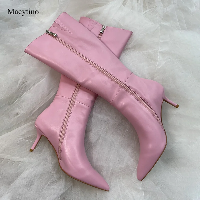 Personalized stitching design women's boots pointed toe stiletto high-heeled boots fashion party winter boots
Personalized stitching design women's boots pointed toe stiletto high-heeled boots fashion party winter boots