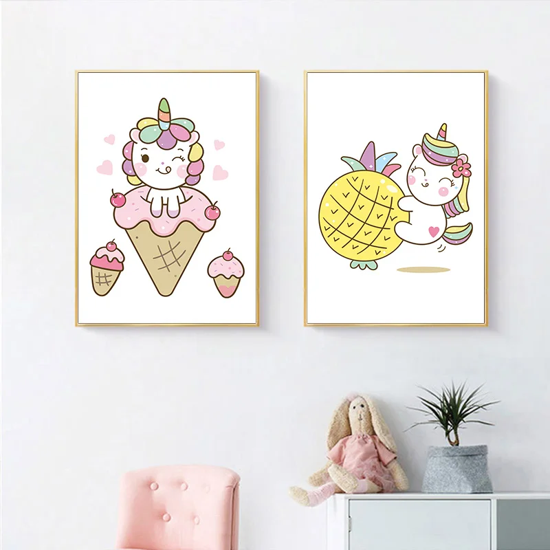Cartoon Animals Canvas Painting Wall Art Posters and Prints Baby Unicorn Modern Pictures For Nursery Kids Bedroom Home Decor
Cartoon Animals Canvas Painting Wall Art Posters and Prints Baby Unicorn Modern Pictures For Nursery Kids Bedroom Home Decor