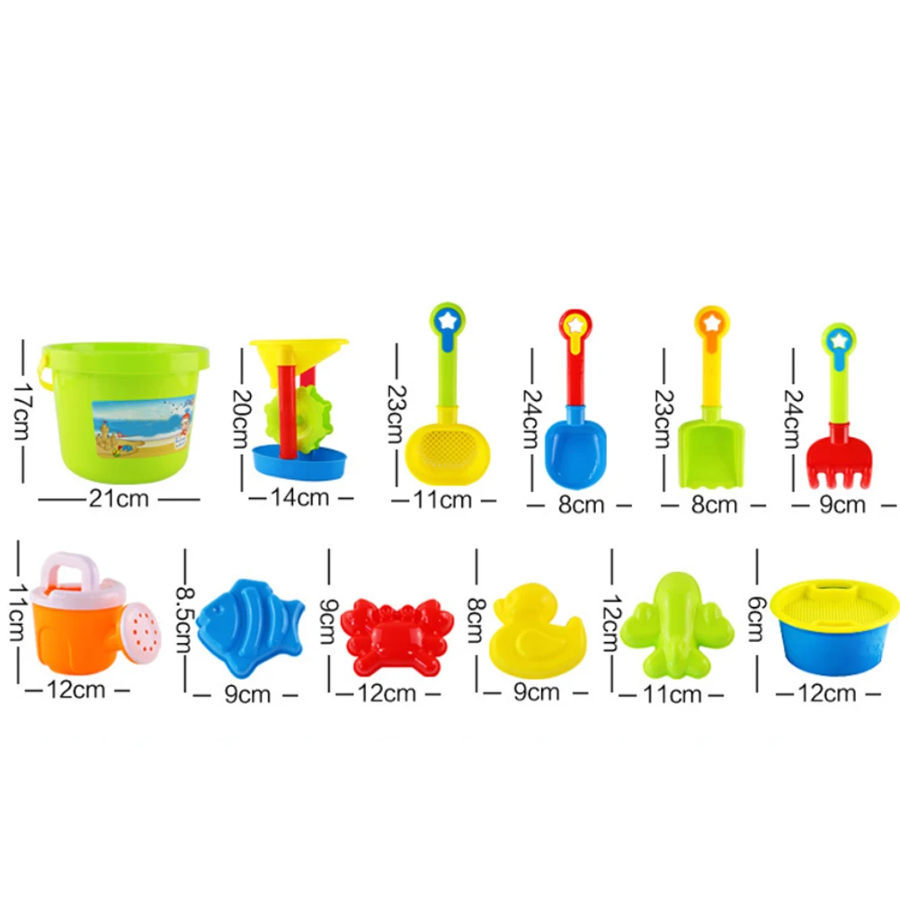 13Pcs/Set Summer Kids Sand Beach Toys Castle Bucket Spade Shovel Rake Water Tools Set For Kids Toys Fun Shovel Molds
13Pcs/Set Summer Kids Sand Beach Toys Castle Bucket Spade Shovel Rake Water Tools Set For Kids Toys Fun Shovel Molds