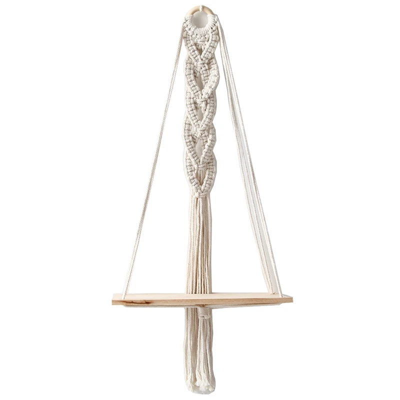 Macrame Hanging Shelves,Wall Shelves Woven Hanger,Rope Floating Shelf Tapestry Shelf for Small Plants,Home Decor
Macrame Hanging Shelves,Wall Shelves Woven Hanger,Rope Floating Shelf Tapestry Shelf for Small Plants,Home Decor