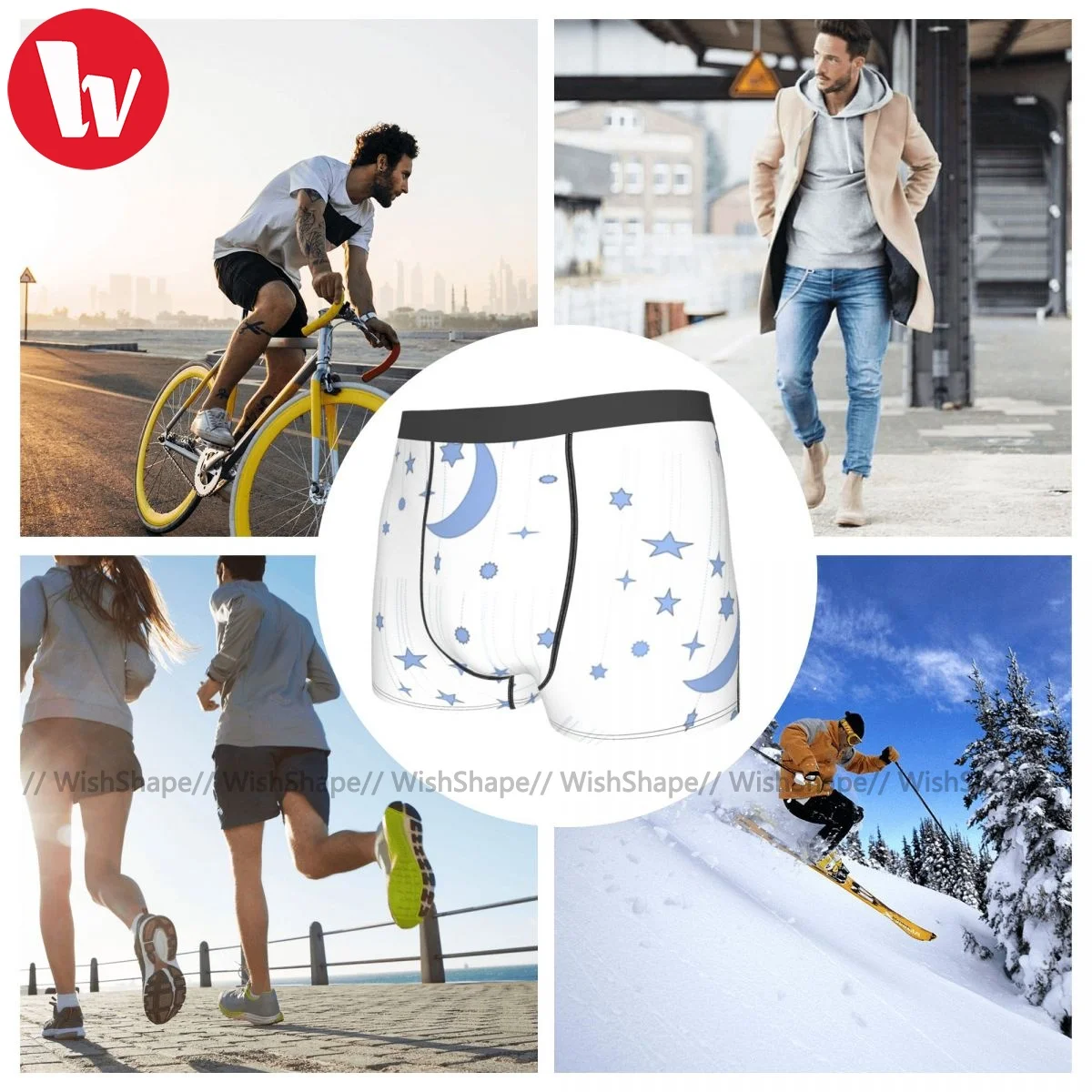 Moon Star Underwear Teen Design Stretch Trunk Pouch Hot Polyester Boxer Brief
Moon Star Underwear Teen Design Stretch Trunk Pouch Hot Polyester Boxer Brief