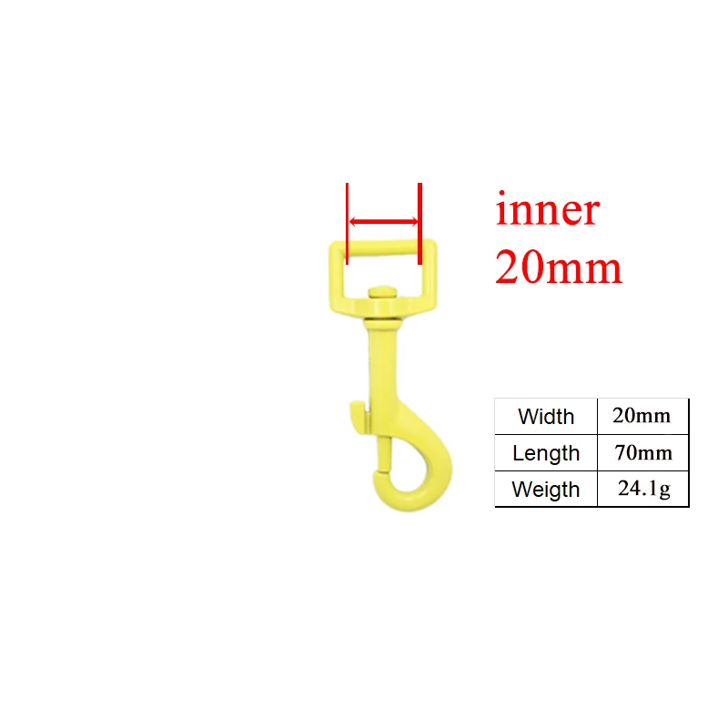 50pcs/lot Yellow baking paint dog clip durable and strong swivel hook We provide laser engraving service customize LOGO CPK20Y
50pcs/lot Yellow baking paint dog clip durable and strong swivel hook We provide laser engraving service customize LOGO CPK20Y