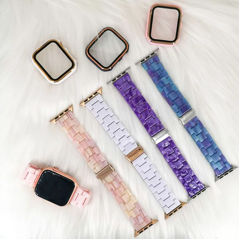 Resin strap for apple watch band 44mm 40mm correa iwatch band 38mm 42mm series 6 se 5 4 3 2 1 watch bracelet replacement
Resin strap for apple watch band 44mm 40mm correa iwatch band 38mm 42mm series 6 se 5 4 3 2 1 watch bracelet replacement