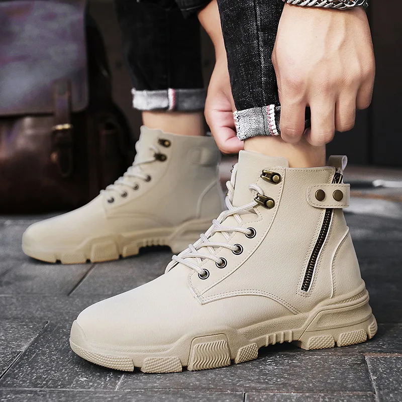 Retro Leather Boots Men Autumn Trending Men's Desert Working Boots Short Ankle Boots High Top Zipper Buckle Decent Ankle Boots
Retro Leather Boots Men Autumn Trending Men's Desert Working Boots Short Ankle Boots High Top Zipper Buckle Decent Ankle Boots