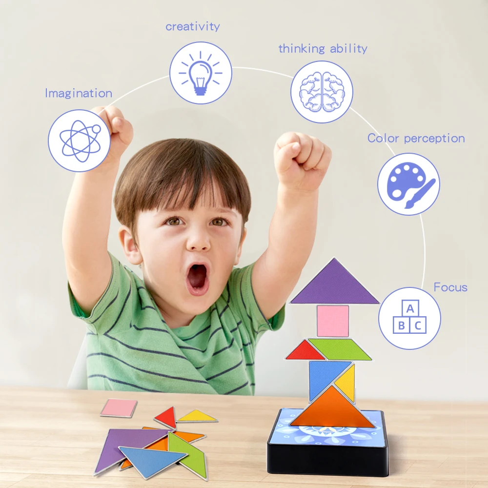Magnetic Three-dimensional jigsaw puzzle Creativity Math Imagination Cognition Children Early Learning Educational Game Toy Gift
Magnetic Three-dimensional jigsaw puzzle Creativity Math Imagination Cognition Children Early Learning Educational Game Toy Gift