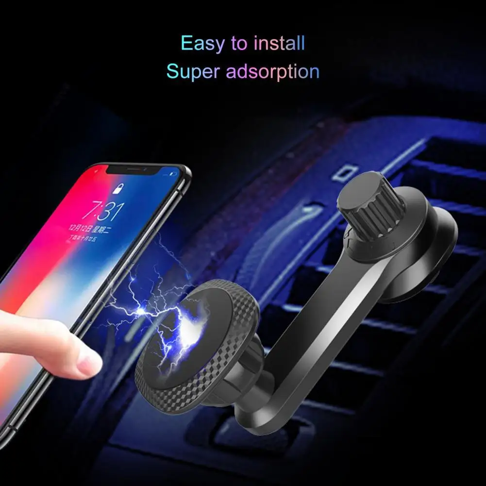 

GPS Phone Holder Magnetic 360 Degrees Rotating Magnet Car Phone Holder Auto Cellphone Holder Magnet Stand Universal Car Bracket