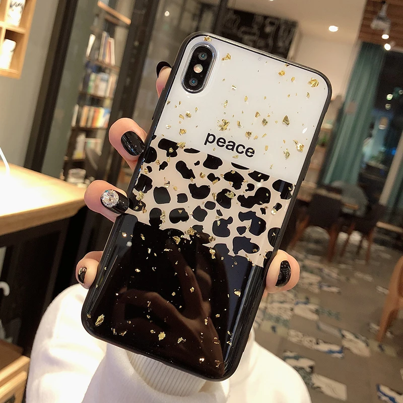 Чехол для телефона с леопардовым принтом Iphone 8 7 6 6S Plus 11 12 13 Pro X Xs Max XR роскошный