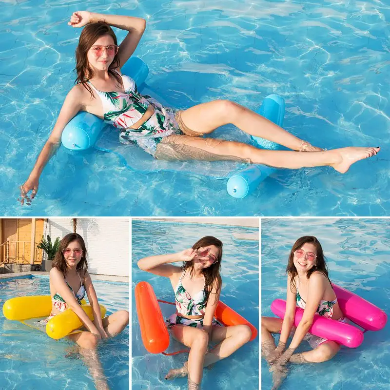 Dual-purpose Backrest Floating Row Summer Water Hammock Pool Inflatable Mat Toys Rafts Swimming Floating Bed for Kids&adult
Dual-purpose Backrest Floating Row Summer Water Hammock Pool Inflatable Mat Toys Rafts Swimming Floating Bed for Kids&adult