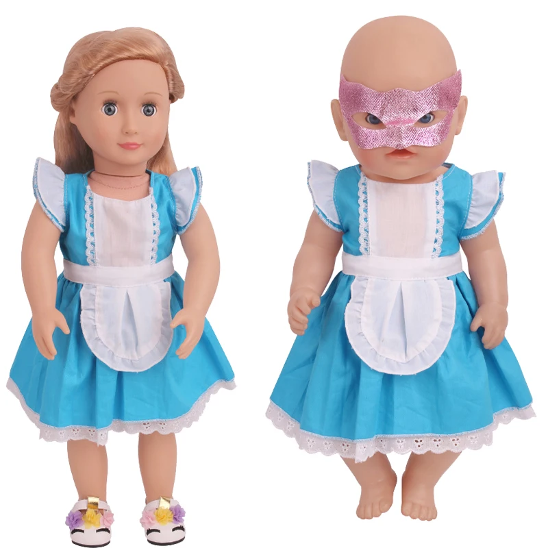 

Милая синяя юбка, детские игрушки, одежда подходит для 43 см ребенка, новорожденного, 42 см Nenuco, аксессуары для кукол для девочек 18 дюймов