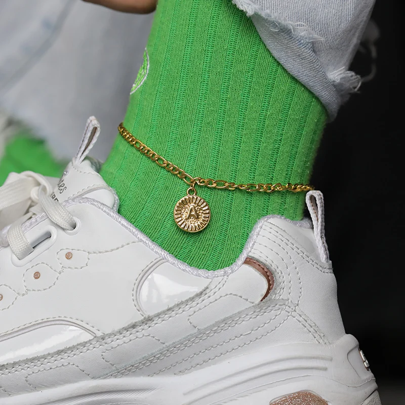 A-Z Initial Letter Anklets For Women Men Fashion Round Alphabet Foot Ankle Jewelry Stainless Steel Chain Anklet Christmas Gifts
A-Z Initial Letter Anklets For Women Men Fashion Round Alphabet Foot Ankle Jewelry Stainless Steel Chain Anklet Christmas Gifts