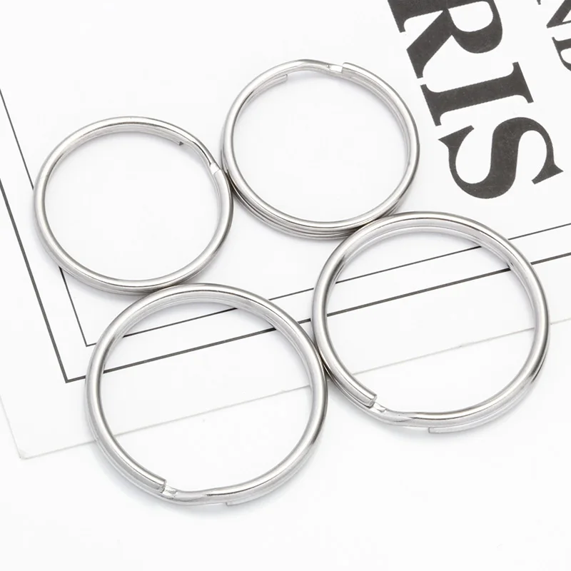 10Pcs/lot Stainless Steel Key Ring Split Rings Keyfob Keychain Jewelry Making Necklace Bracelet Accessories Connecting Clasps 
10Pcs/lot Stainless Steel Key Ring Split Rings Keyfob Keychain Jewelry Making Necklace Bracelet Accessories Connecting Clasps