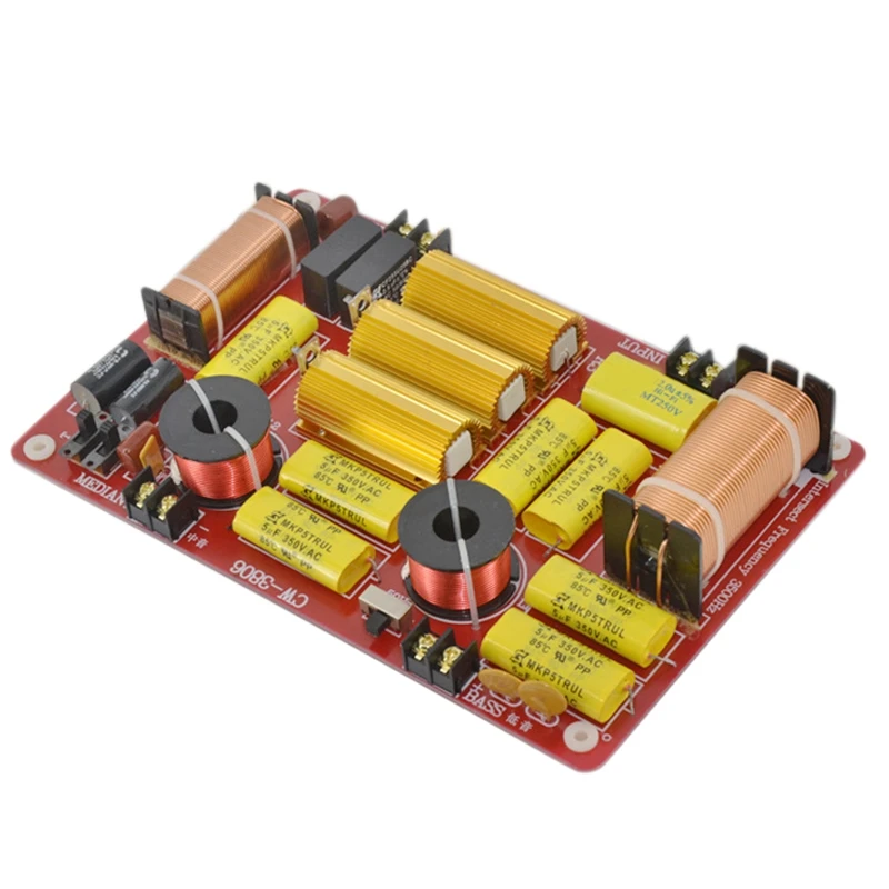 600W 3 Way Speaker Audio Frequency Divider 3 Unit Speaker Crossover for Car Home Audio System
600W 3 Way Speaker Audio Frequency Divider 3 Unit Speaker Crossover for Car Home Audio System