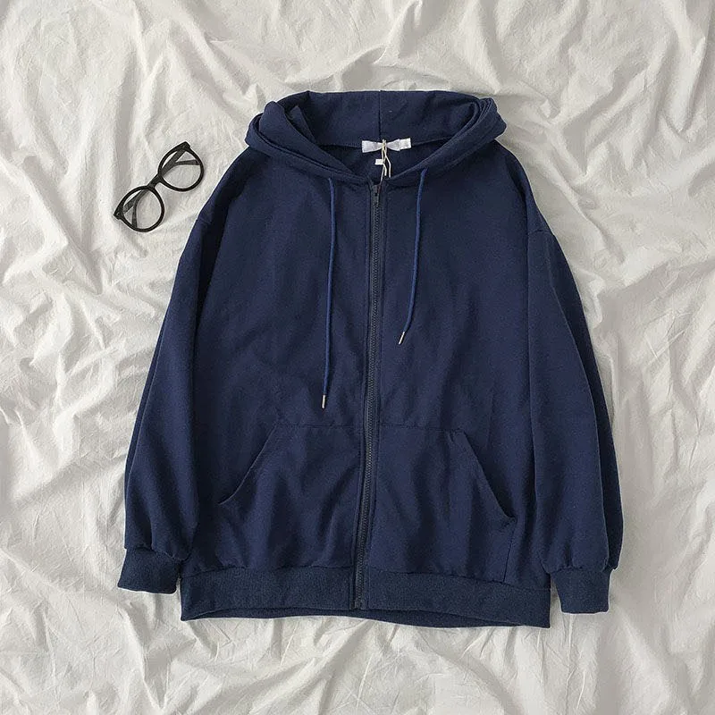 Zip Hooded Sweatshirt Spring and Autumn Tops Oversized Hoodie Casual Pocket women Clothes Long Sleeve Sweatshirt
Zip Hooded Sweatshirt Spring and Autumn Tops Oversized Hoodie Casual Pocket women Clothes Long Sleeve Sweatshirt