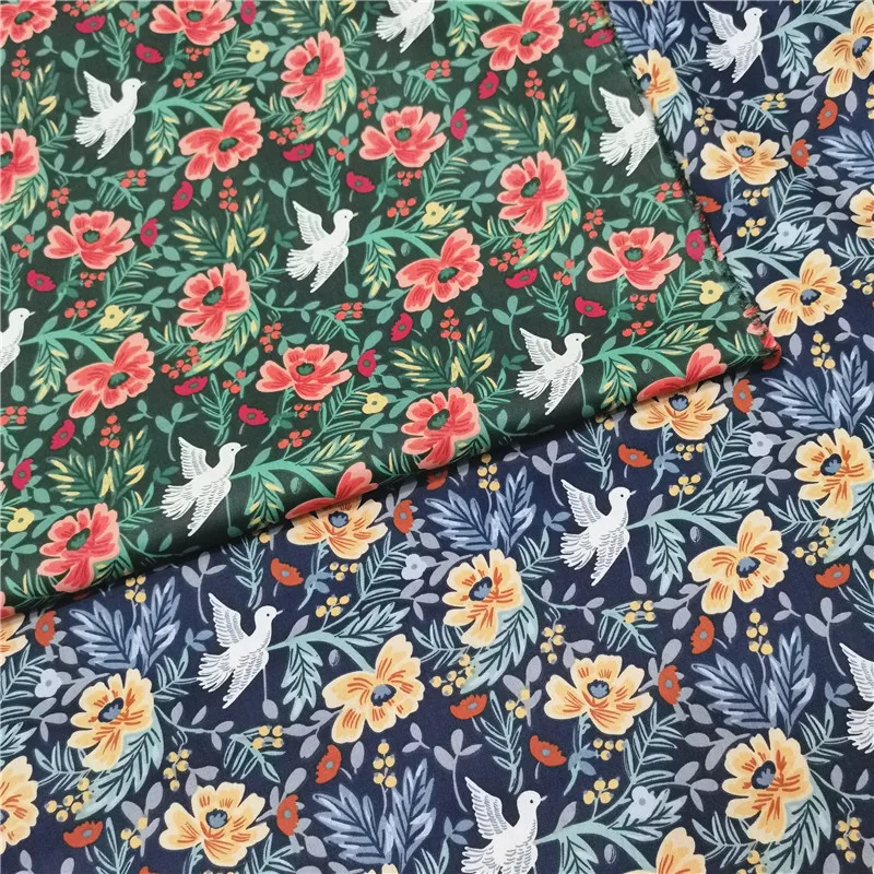 100% Cotton Fabric for Dress Beautiful Flowers Dove Plant Print Pattern Baby Bedding Pillow Sewing DIY Handmade Home Wear
100% Cotton Fabric for Dress Beautiful Flowers Dove Plant Print Pattern Baby Bedding Pillow Sewing DIY Handmade Home Wear