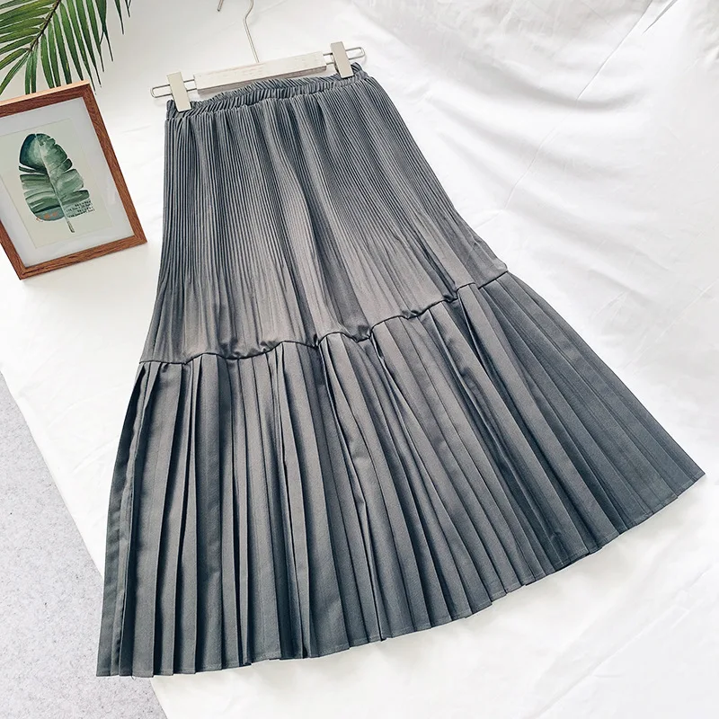 2020 Autumn Winter Basic Skirt High Waist A-Line Pleated Long Saia Women Fashion Skirts Faldas Jupe Femme
2020 Autumn Winter Basic Skirt High Waist A-Line Pleated Long Saia Women Fashion Skirts Faldas Jupe Femme