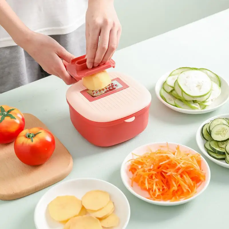 Multi-function Vegetable Chopper Potato Carrot Cucumber Slicer Fruit Cutter Grater Shredders With Strainer 2-blade Kitchen Tool
Multi-function Vegetable Chopper Potato Carrot Cucumber Slicer Fruit Cutter Grater Shredders With Strainer 2-blade Kitchen Tool