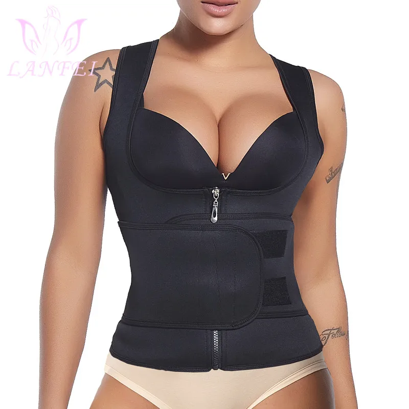 LANFEI Sauna Waist Trainer Body Shaper Postpartum Slimming for Women Zipper Shapewear Neoprene Belts Workout Fitness Corset Top
LANFEI Sauna Waist Trainer Body Shaper Postpartum Slimming for Women Zipper Shapewear Neoprene Belts Workout Fitness Corset Top