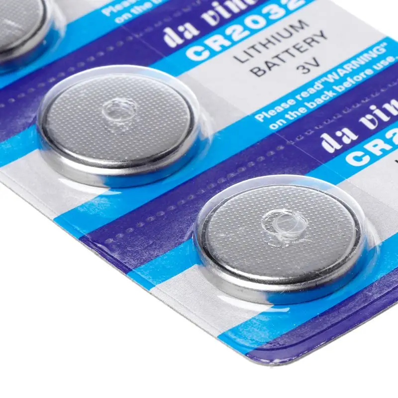 5PCS Button Battery 3V CR2032 BR2032 DL2032 ECR2032 Cell Coin Lithium Li-ion Batteries Promotion Watch Computer LED Light Toy
5PCS Button Battery 3V CR2032 BR2032 DL2032 ECR2032 Cell Coin Lithium Li-ion Batteries Promotion Watch Computer LED Light Toy