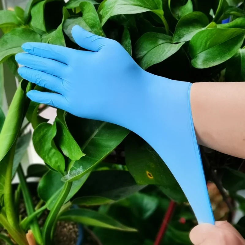 Disposable gloves Dingqing synthetic blue high elastic powder-free protective food grade rubber gloves for beauty salons and tat
Disposable gloves Dingqing synthetic blue high elastic powder-free protective food grade rubber gloves for beauty salons and tat