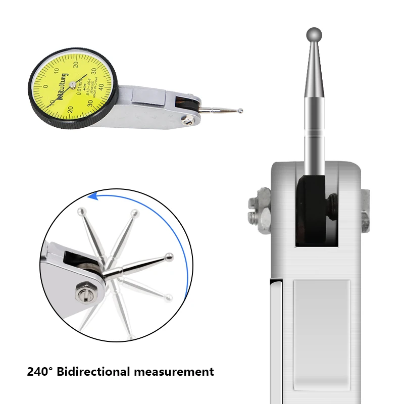 1pc 0-40mm Dial Gauge Test Indicator Precision 0.01mm Metric with Dovetail Rails Mount Measuring Tools
1pc 0-40mm Dial Gauge Test Indicator Precision 0.01mm Metric with Dovetail Rails Mount Measuring Tools