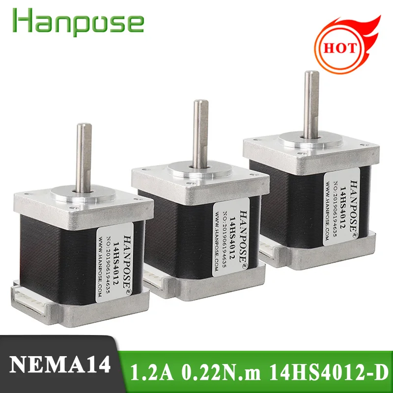 Free shipping 3pcs 40mm Nema14 Stepper Motor 35 motor 4 lead Nema 14 motor 0.22N.M (14HS4012) motor for 3D printer
Free shipping 3pcs 40mm Nema14 Stepper Motor 35 motor 4 lead Nema 14 motor 0.22N.M (14HS4012) motor for 3D printer