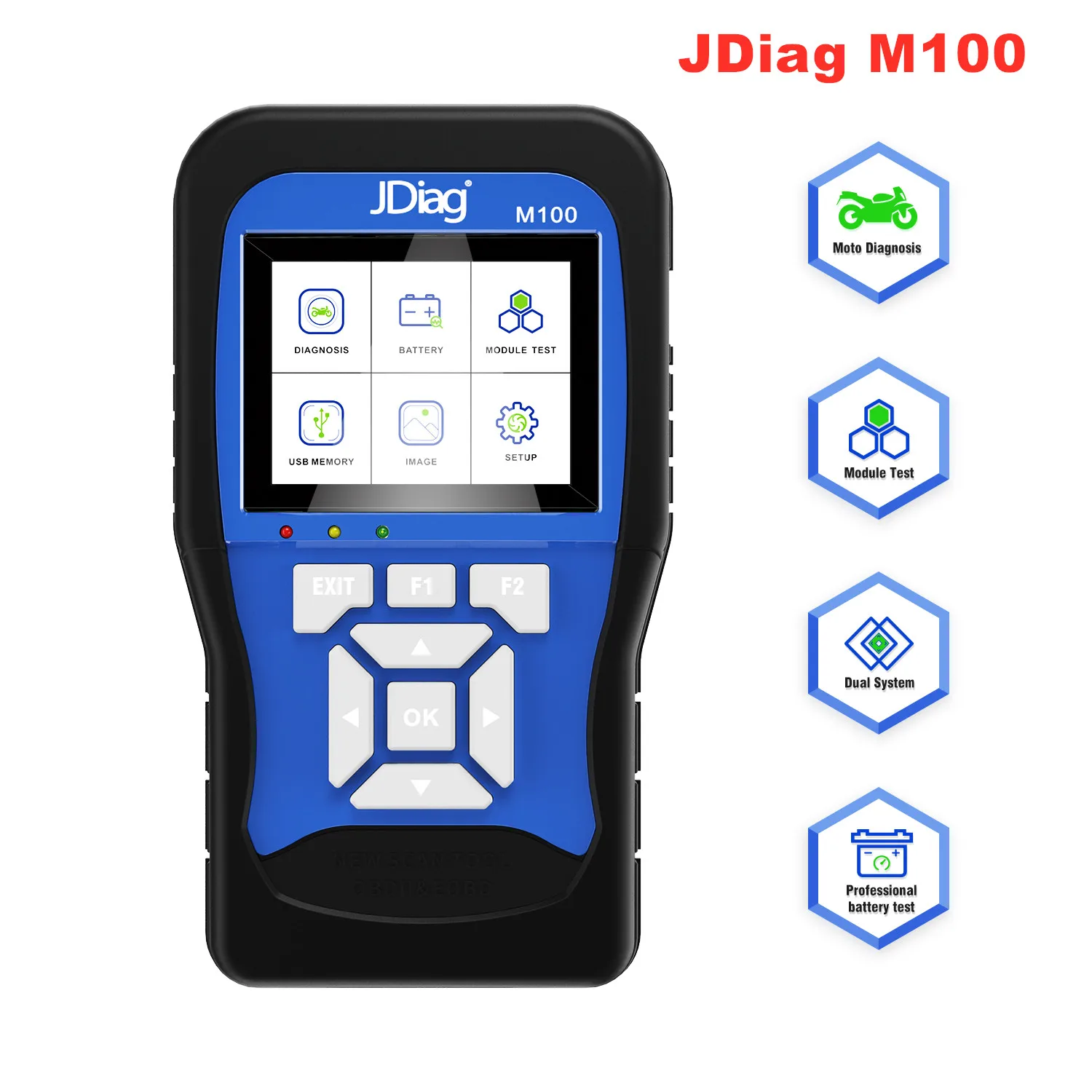 M100 Motorcycle Scanner Universal Motorbike Diagnostic Tool 12V Battery Tester Intelligent Dual System Moto Scan Tool
M100 Motorcycle Scanner Universal Motorbike Diagnostic Tool 12V Battery Tester Intelligent Dual System Moto Scan Tool