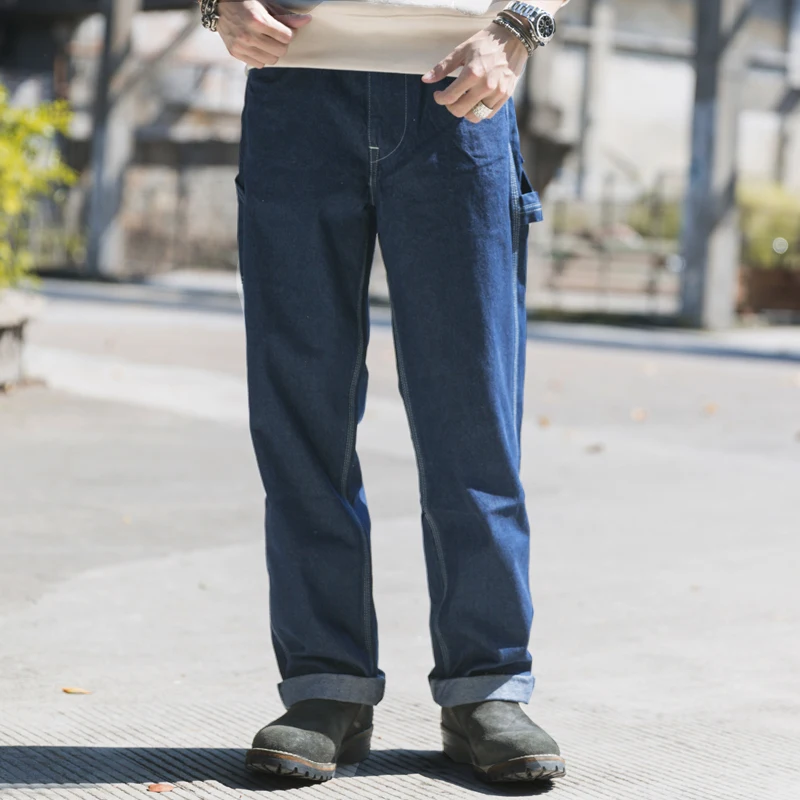 Non Stock Basic Worker Overall Pants Men's Vintage Denim Striped Cargo Pants Casual Baggy Trousers
Non Stock Basic Worker Overall Pants Men's Vintage Denim Striped Cargo Pants Casual Baggy Trousers