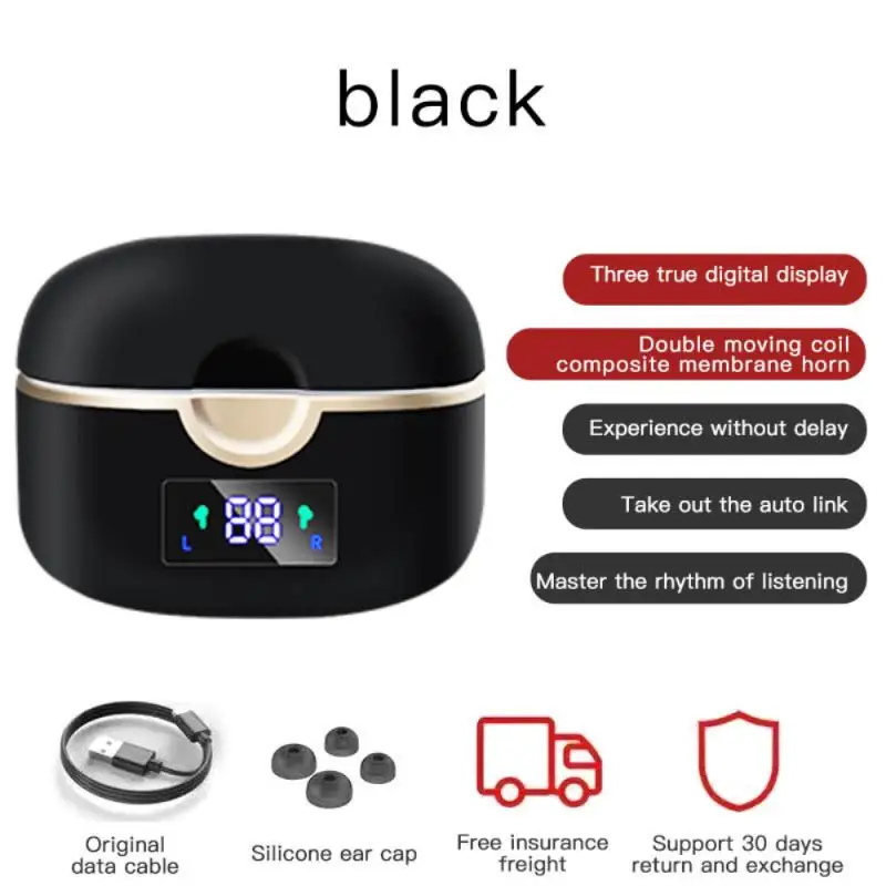 TWS Bluetooth Earphones With Microphone Touch Control Wireless Headphones HIFI Mini In-ear Earbuds Sport Running Heasets HD Call
TWS Bluetooth Earphones With Microphone Touch Control Wireless Headphones HIFI Mini In-ear Earbuds Sport Running Heasets HD Call