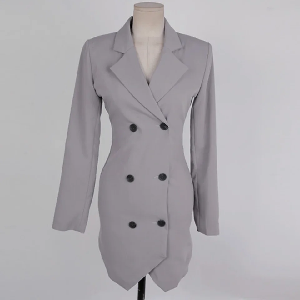 Business Blazer Style Two Pieces Suits 2021 Spring OL Double-Breasted Decorative Mini Wrap Skirt High Waist Lady Office Suits 
Business Blazer Style Two Pieces Suits 2021 Spring OL Double-Breasted Decorative Mini Wrap Skirt High Waist Lady Office Suits