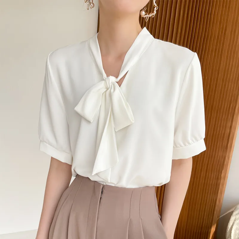 Chic Solid White Sleeve Ladies Women Clothing mujer Summer Shirts Tops blusas Loose Shirt Female Office Casual Blouse Short Blo
Chic Solid White Sleeve Ladies Women Clothing mujer Summer Shirts Tops blusas Loose Shirt Female Office Casual Blouse Short Blo