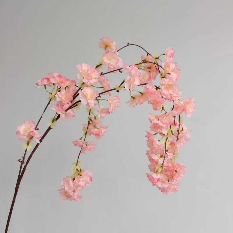 Artificial 4-Fork Cherry Blossom Waterfall High-Grade Hanging Simulation Flower Photography Props Wedding Backgrounds 
Artificial 4-Fork Cherry Blossom Waterfall High-Grade Hanging Simulation Flower Photography Props Wedding Backgrounds