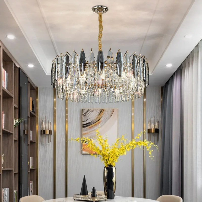 Modern light luxury LED crystal chandelier new home network red guest hall lamp luxury atmosphere restaurant bedroom lighting
Modern light luxury LED crystal chandelier new home network red guest hall lamp luxury atmosphere restaurant bedroom lighting