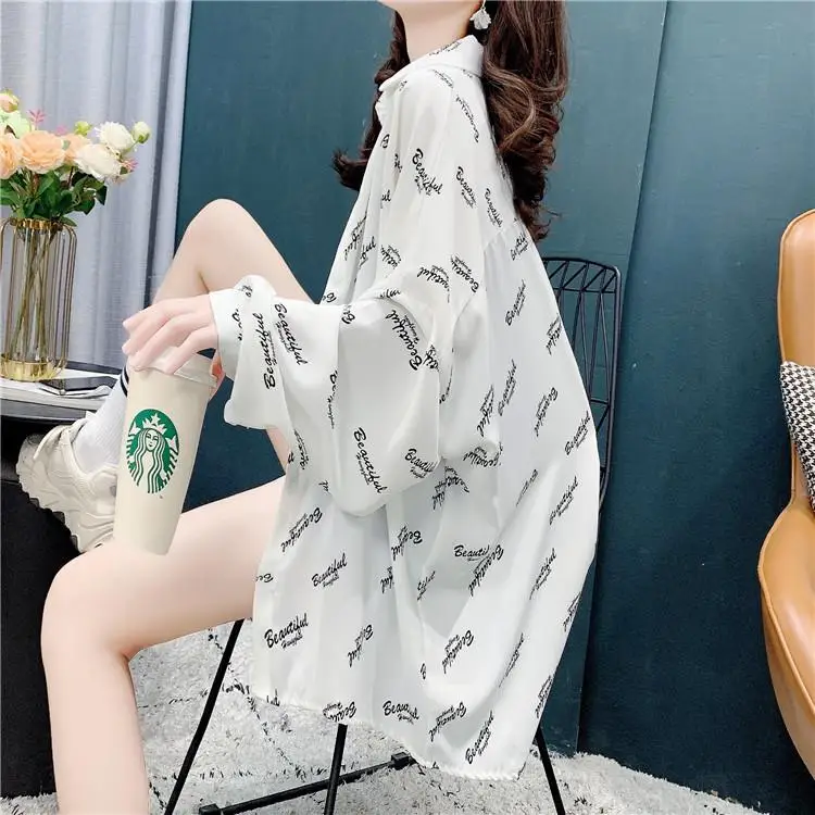 Port of the niche summer snow spinning shirt female design feeling easing students joker ins bask long-sleeved shirt, coat
Port of the niche summer snow spinning shirt female design feeling easing students joker ins bask long-sleeved shirt, coat