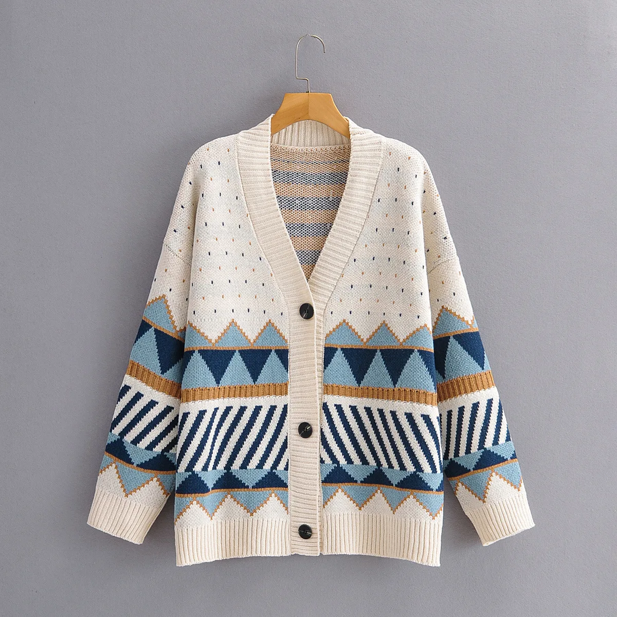 2021 Fall Winter Women Geometry Knitted Cardigan Sweater Jumper Button-up Female Tops Christmas Diamond Striped Lazy Cardigans
2021 Fall Winter Women Geometry Knitted Cardigan Sweater Jumper Button-up Female Tops Christmas Diamond Striped Lazy Cardigans