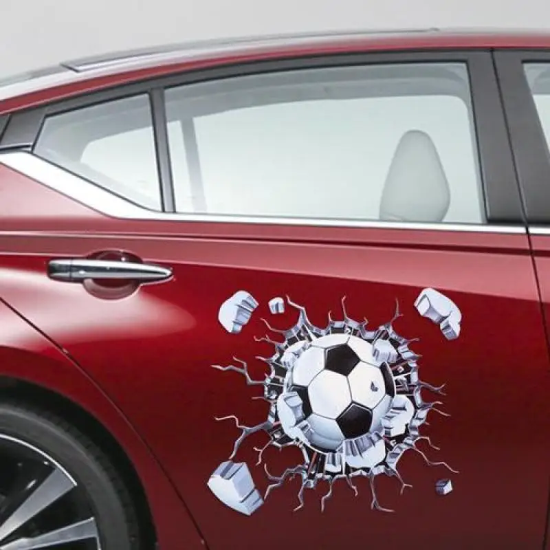 Realistic 3D Visual Personalized Fashion Stickers Football Hits Car Body Wall Whole Car Styling Waterproof Vinyl PVC 18cm X 15cm
Realistic 3D Visual Personalized Fashion Stickers Football Hits Car Body Wall Whole Car Styling Waterproof Vinyl PVC 18cm X 15cm