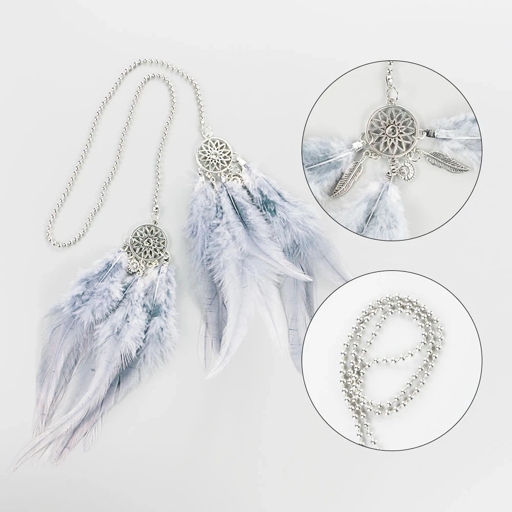 Universal Car Interior Feather Mirror Pendant Decoration Mini Dream Catcher Pendant Home Decoration Accessories 
Universal Car Interior Feather Mirror Pendant Decoration Mini Dream Catcher Pendant Home Decoration Accessories