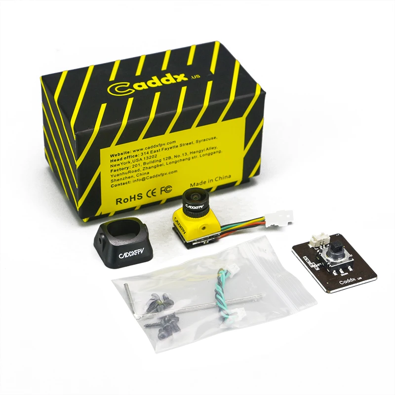 Caddx Baby Ratel FPV Camera 1/1.8'' Starlight HDR Sensor 1200TVL 1.8mm Lens RC Drone OSD Low Latency Quads 
Caddx Baby Ratel FPV Camera 1/1.8'' Starlight HDR Sensor 1200TVL 1.8mm Lens RC Drone OSD Low Latency Quads