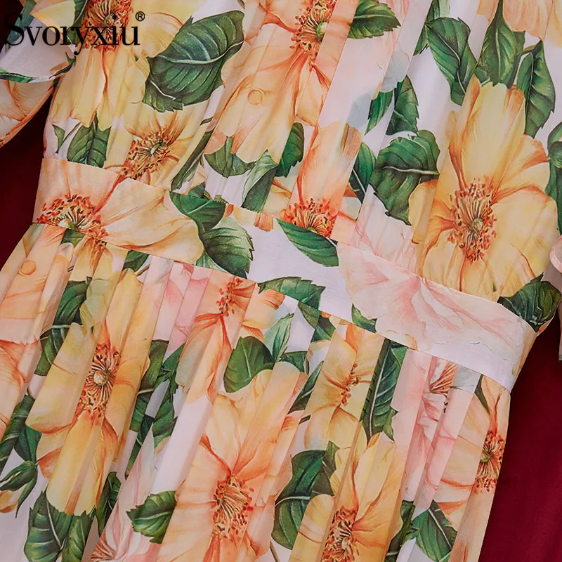 Svoryxiu 2021New Runway Summer Elegant Party Maxi Dress Women's Fashion Half Sleeve Yellow Flower Print Plus Size Dresses 5XL
Svoryxiu 2021New Runway Summer Elegant Party Maxi Dress Women's Fashion Half Sleeve Yellow Flower Print Plus Size Dresses 5XL