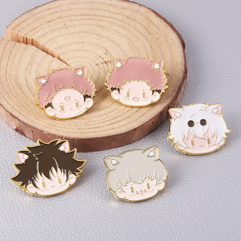 Jujutsu Kaisen Enamel Brooch Cute Gojo Satoru Geto Suguru Itadori Yuji Ryomen Sukuna Brooch Fans Cosplay Costume Souvenir Gift
Jujutsu Kaisen Enamel Brooch Cute Gojo Satoru Geto Suguru Itadori Yuji Ryomen Sukuna Brooch Fans Cosplay Costume Souvenir Gift