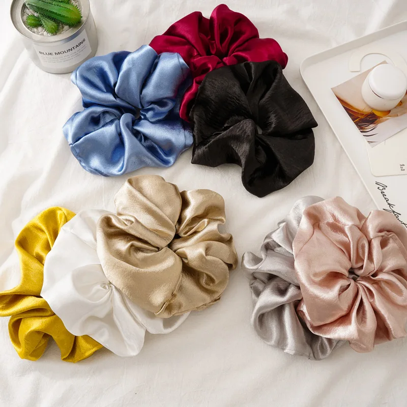 Fashion Solid Color Scrunchie For Women hair tie Hair Accessories Korean Sweet Ponytail Holder Elastic Hair Bands Girls Headwear
Fashion Solid Color Scrunchie For Women hair tie Hair Accessories Korean Sweet Ponytail Holder Elastic Hair Bands Girls Headwear