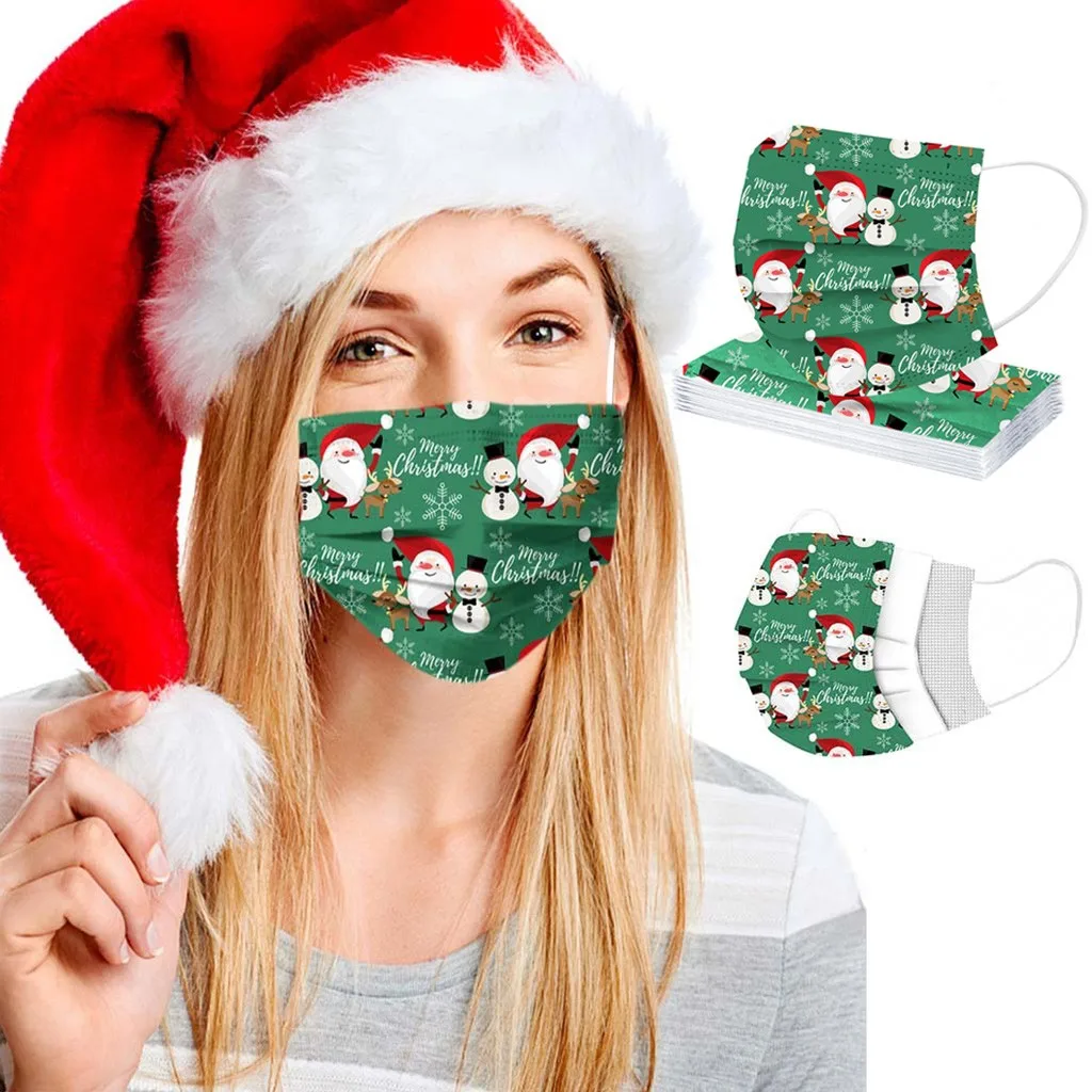 50PC Mixed colors Christmas mask Christmas Soft Masks For Adults 3-Layer Masks Windproof and dustproof Comfortable Breathable K5
50PC Mixed colors Christmas mask Christmas Soft Masks For Adults 3-Layer Masks Windproof and dustproof Comfortable Breathable K5
